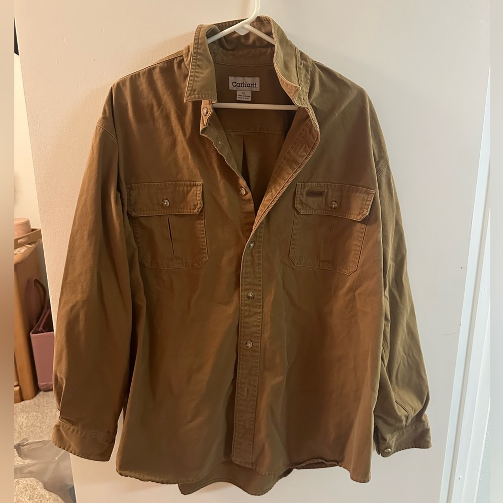 Carhartt button down heavier long sleeve size XL